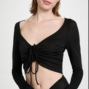 Good American Ruched Crop Top